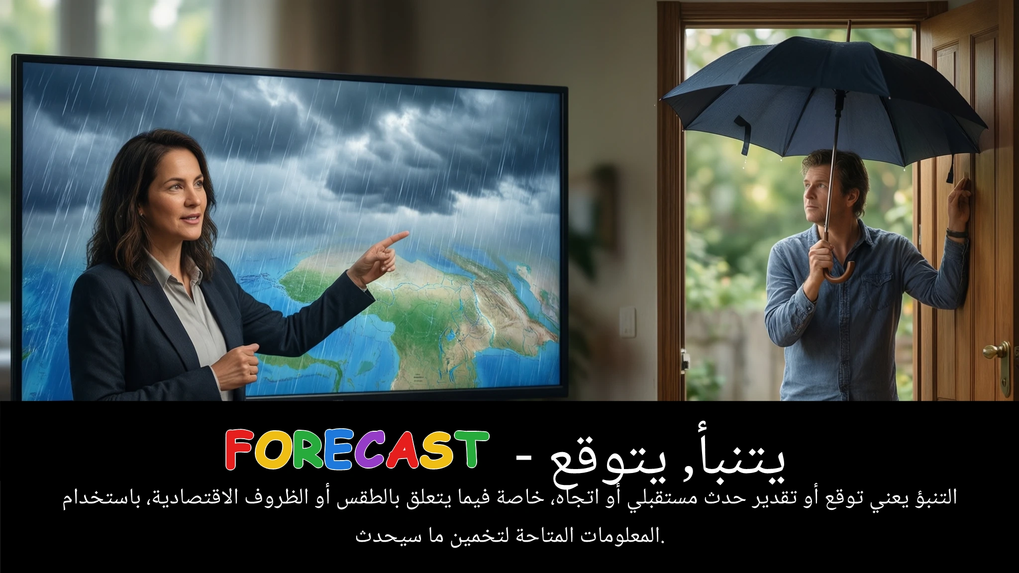 Arabic Illustration for forecast